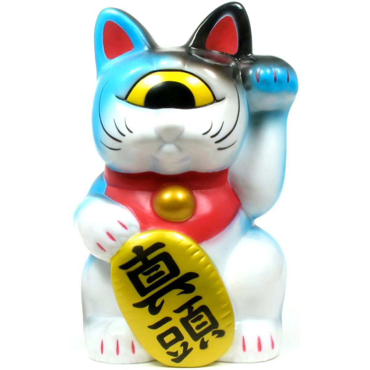Mini Fortune Cat - White w/ Spray