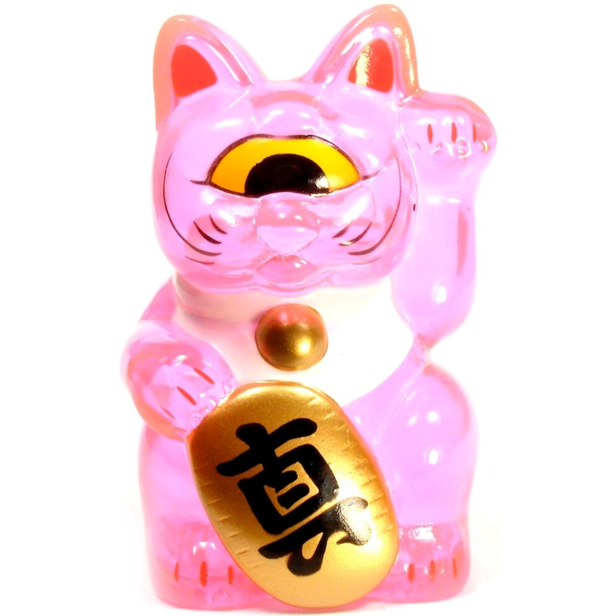 Mini Fortune Cat - Clear Pink