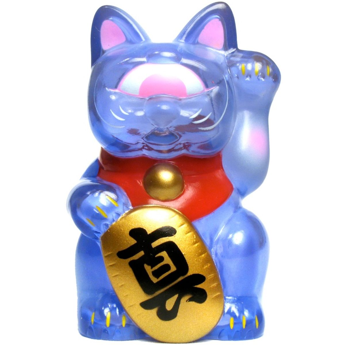 Mini Fortune Cat - Clear Purple