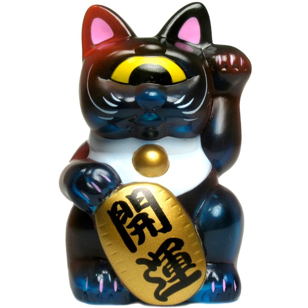 Mini Fortune Cat - Navy