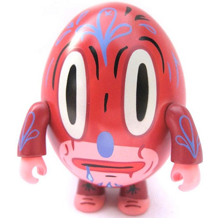 Hump Qee Dump Qee - Red by Gary Baseman