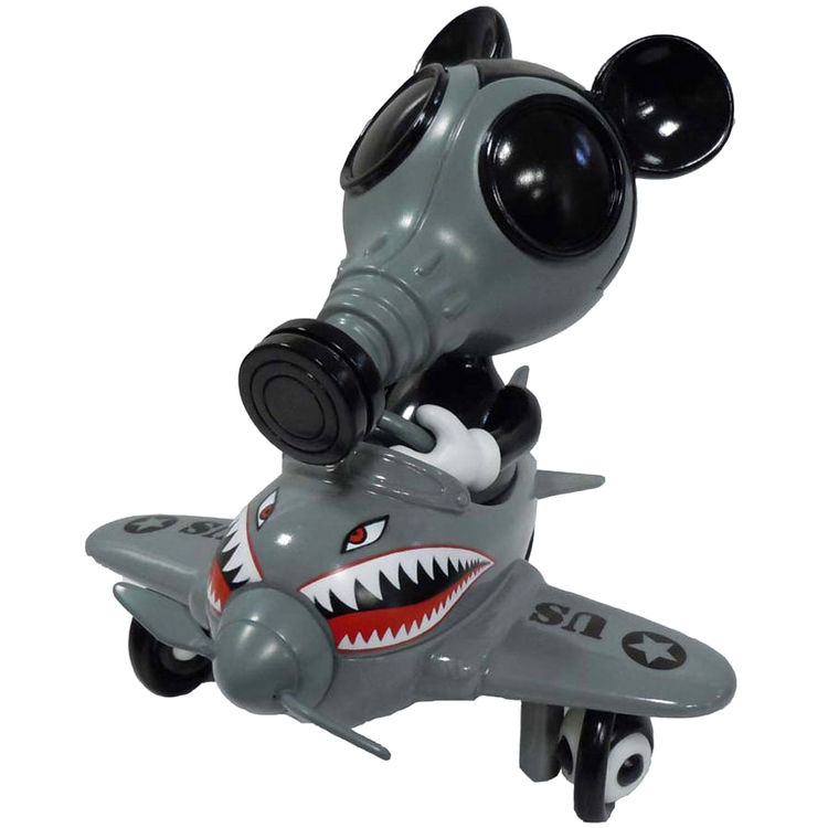 Mousemask Murphy in Airplane - Shark Teeth GY! by Ron English