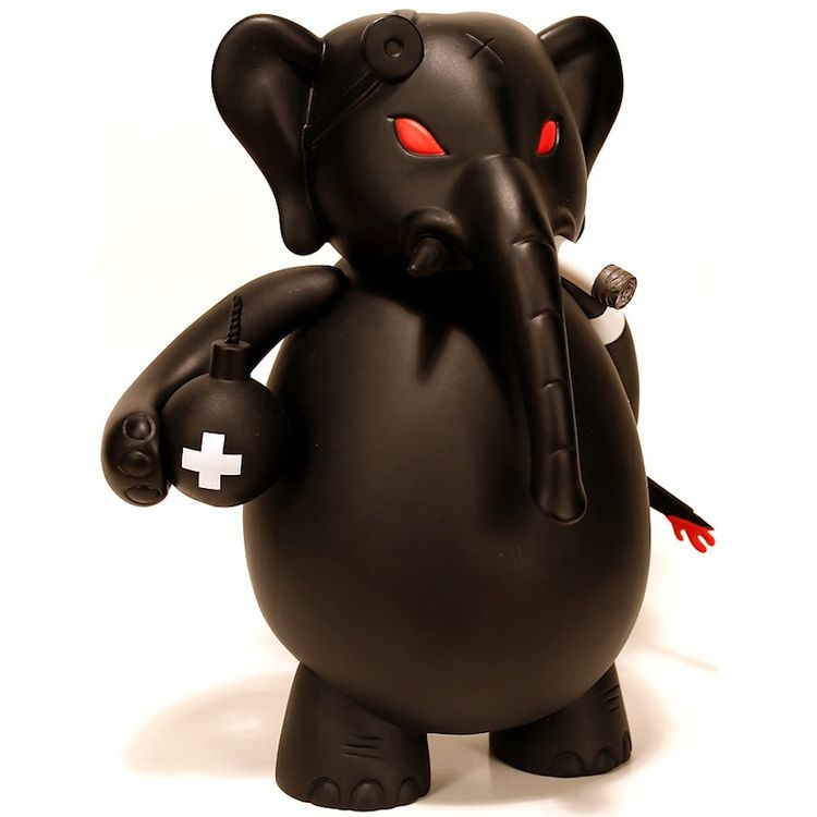 Dr. Bomb - Black Smorkin by Frank Kozik