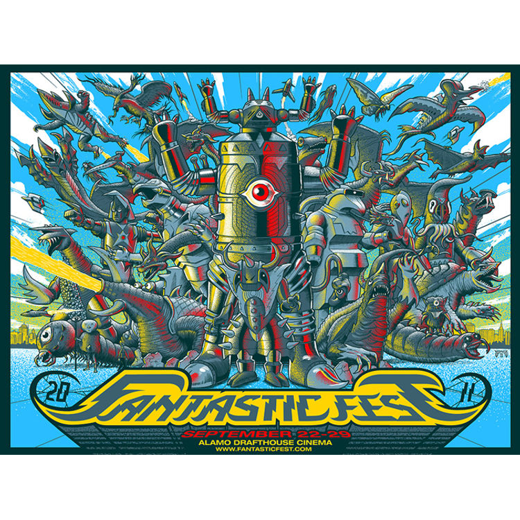 Fantastic Fest 2011 - Official Poster by Mike Saputo
