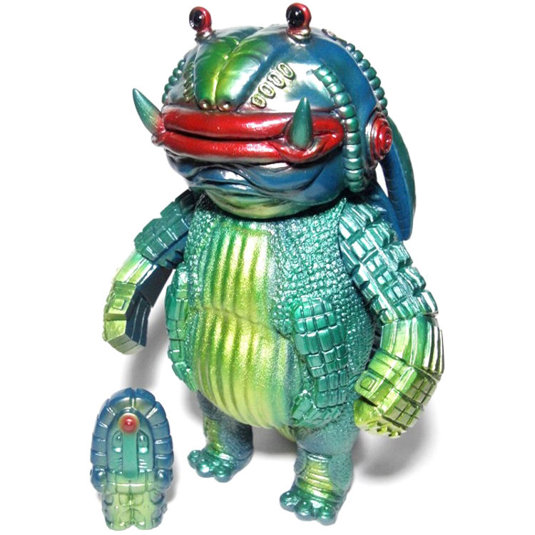 Robo-Gen Mini Moai with floppy - Famous Blue Hawaii by Monstock