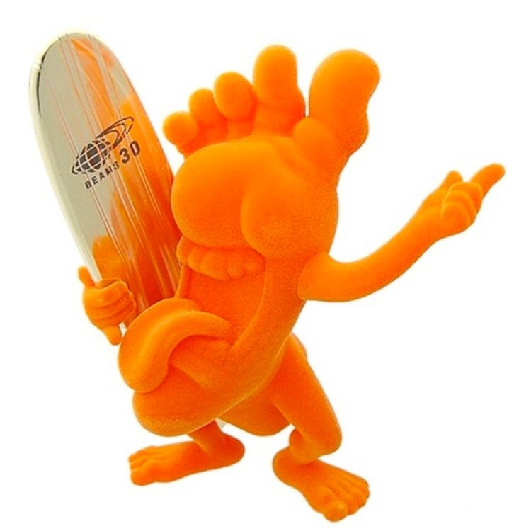 Screaming Leg - Orange Flocked by Jim (Jimbo) Phillips