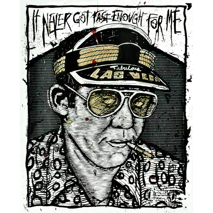 Hunter S Thompson by Zeb Love
