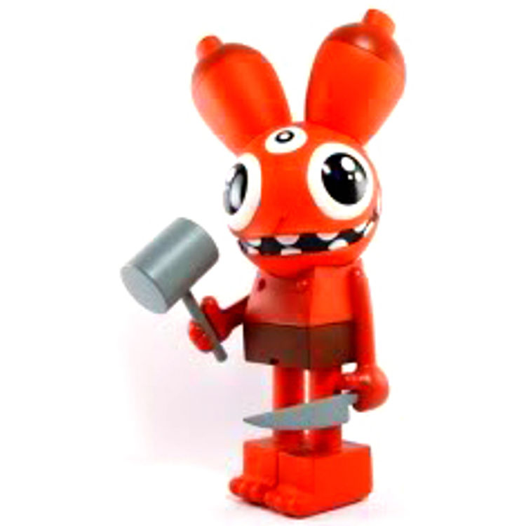 Kidrobot Space Monkey - Red Version by Dalek (James Marshall)