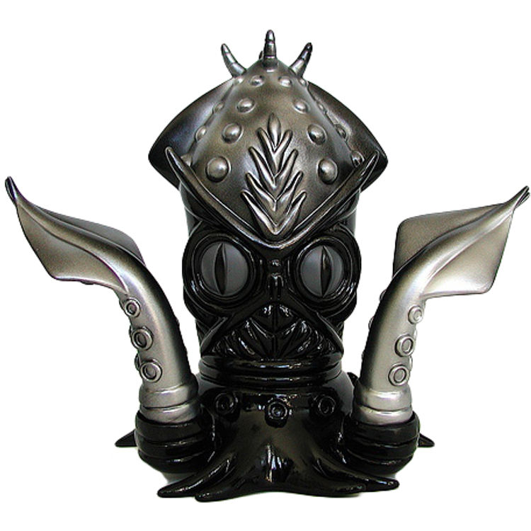 Ika-Gilas - Black with Silver Eyes by Frank Kozik