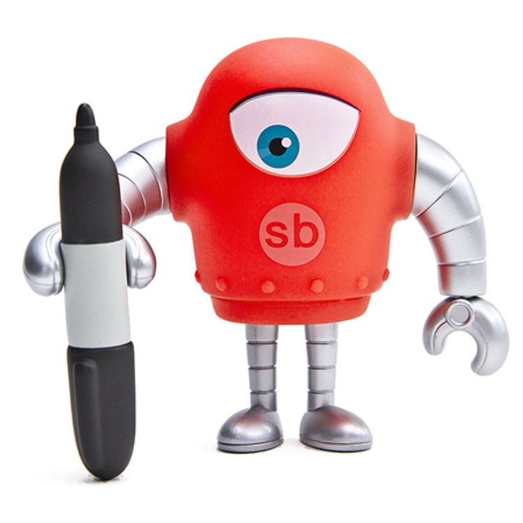 Sketchbot - Red (Sharpie) by Steve Talkowski