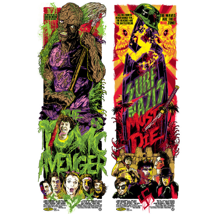 Toxic Avenger/Suf Nazis Must Die (Double Feature Variant) by Rhys Cooper