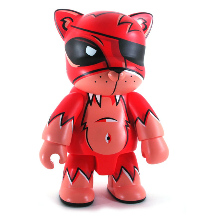 8" Red Toxic Swamp Cat Qee by Joe Ledbetter