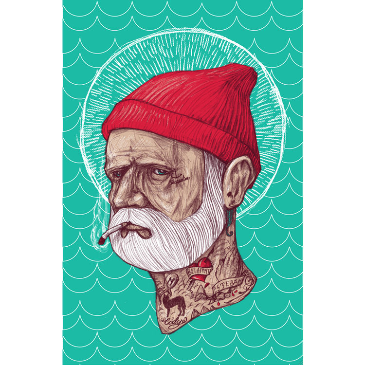 Stephen Zissou by Zach Landrum