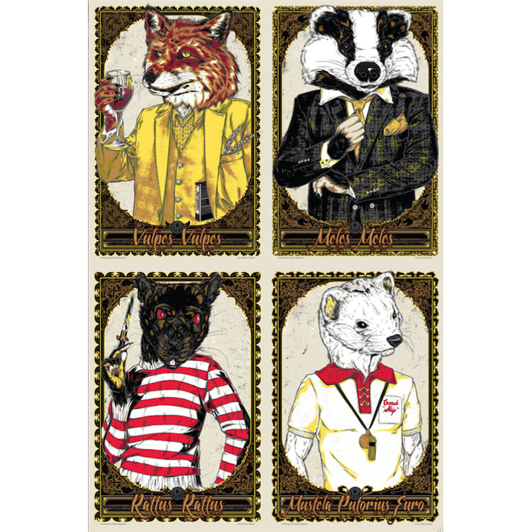Wild Animals (Uncut Sheet) by Rhys Cooper