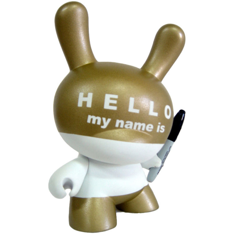 Hello My Name Is (HMNI) 8" - Gold by Huck Gee