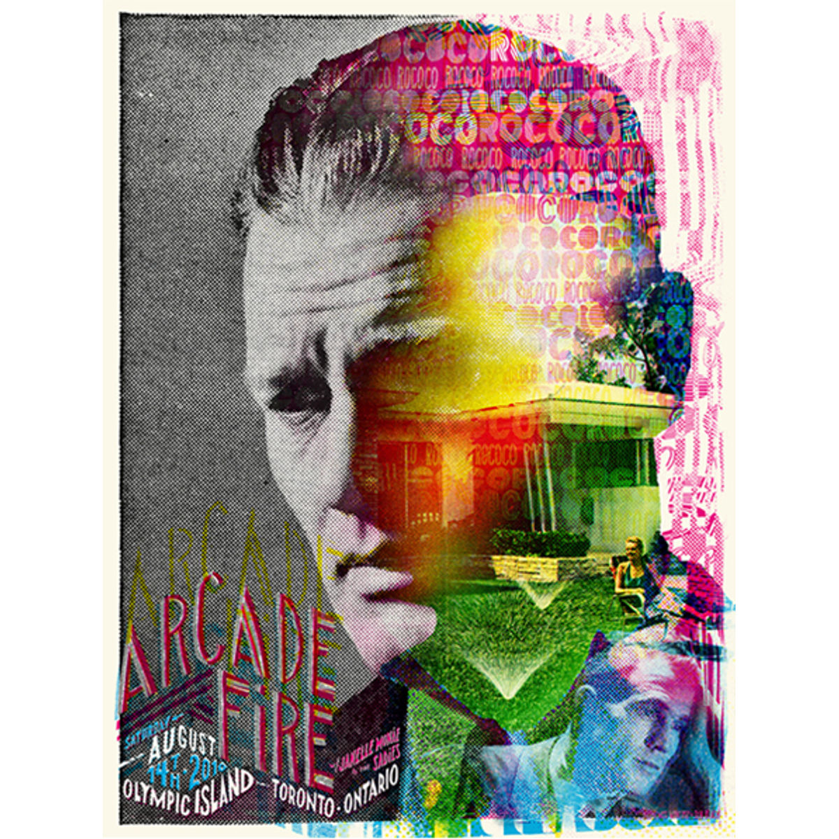 Arcade Fire Toronto Island - Screen Printed Concert Poster