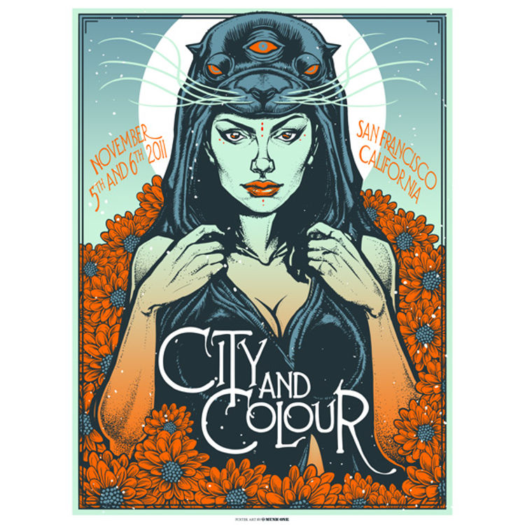 City and Colour (Blue) - San Francisco, CA 2011 by Munk One