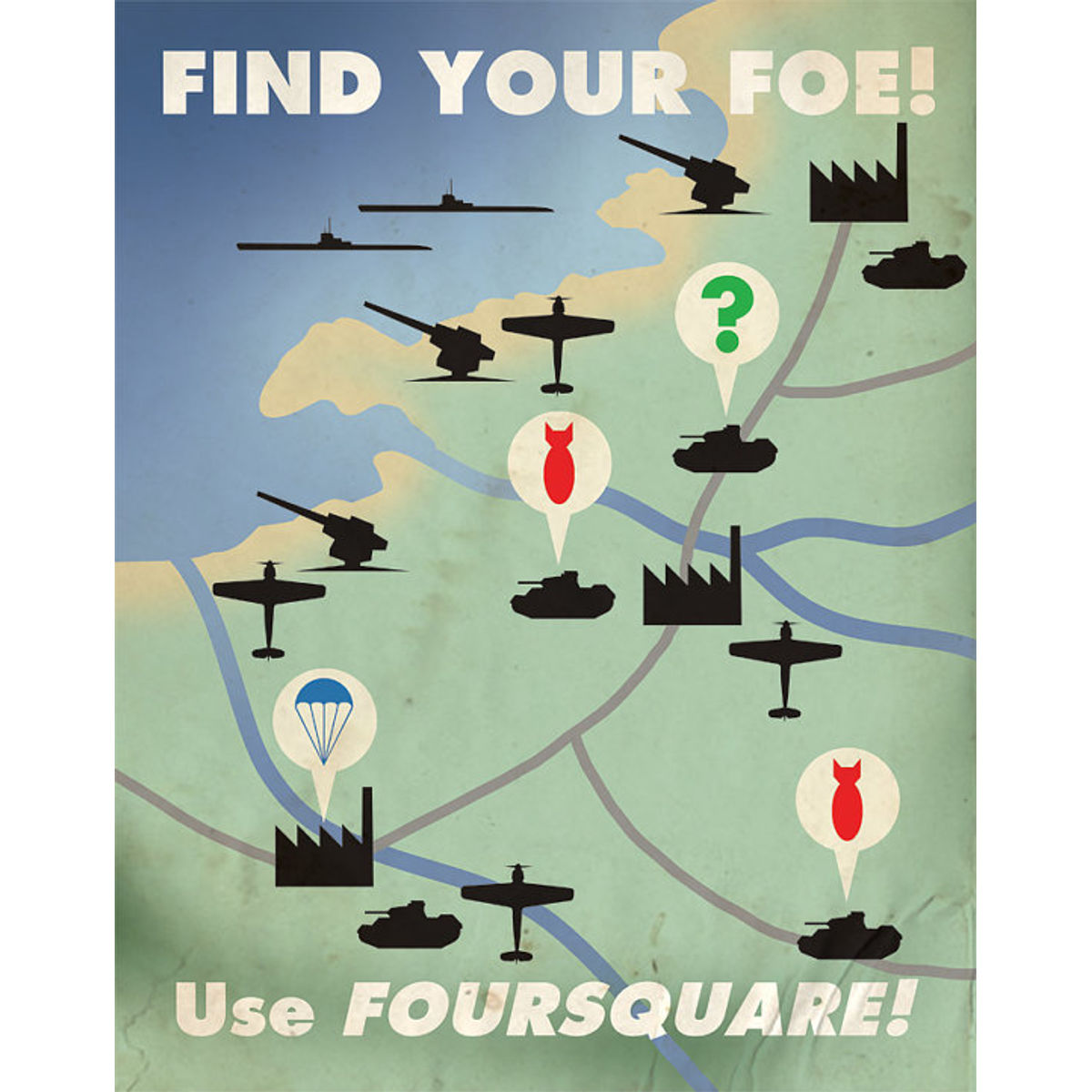 Find Your Foe! Use Foursquare!