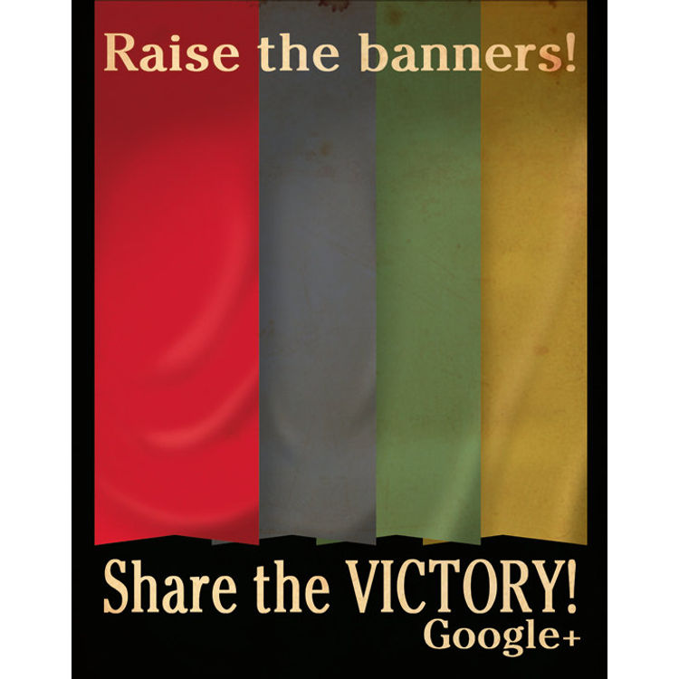 Raise The Banners! Share The Victory! by Aaron Wood