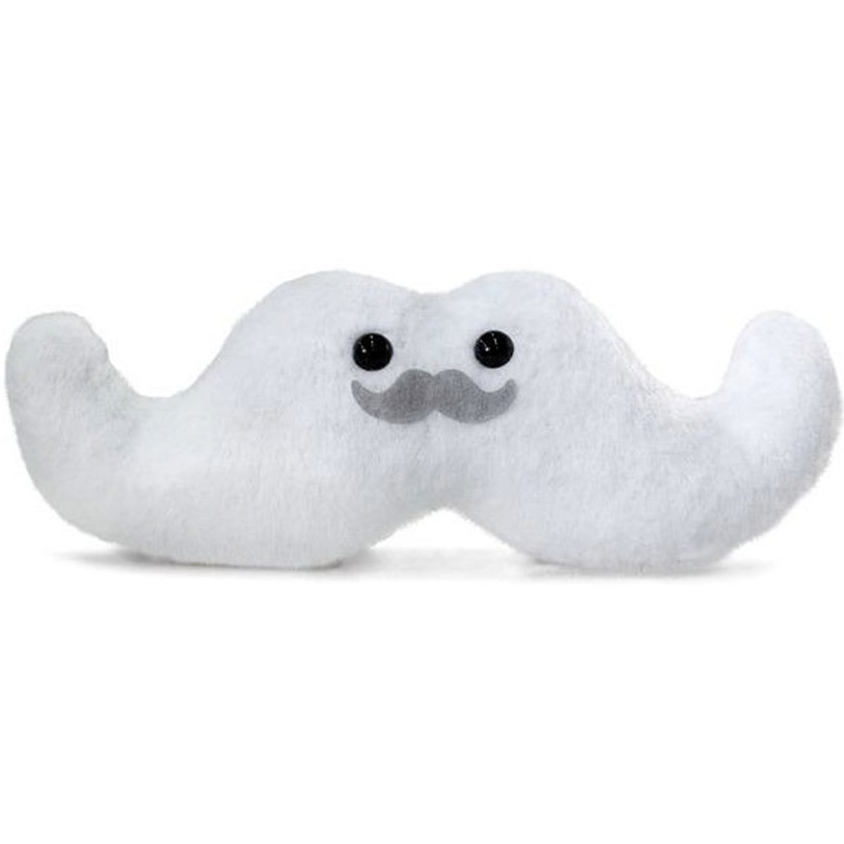 Moustachio Plush - White