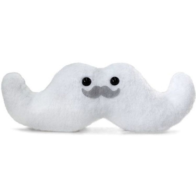 Moustachio Plush - White by Shawnimals
