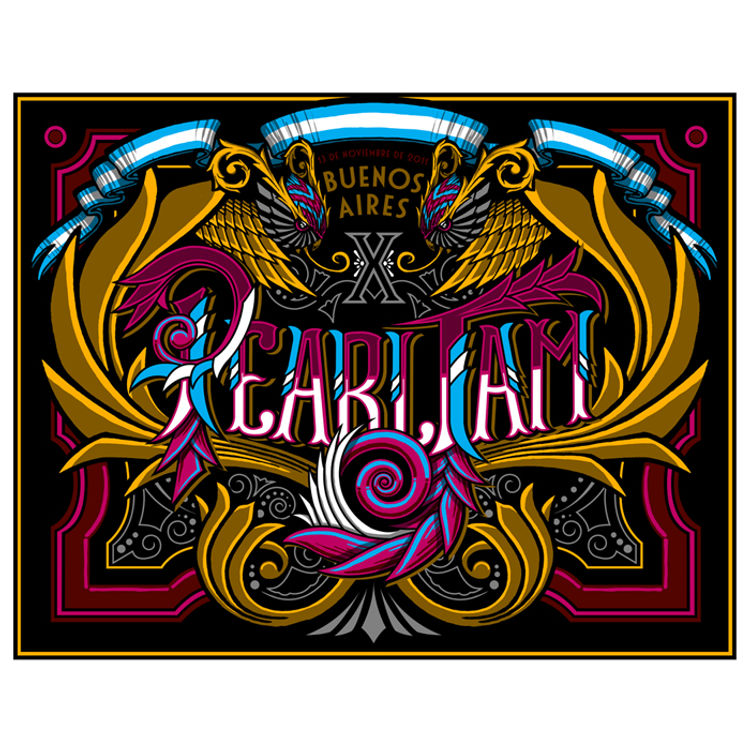 Pearl Jam (Variant) - Argentina 2011 by Brad Klausen