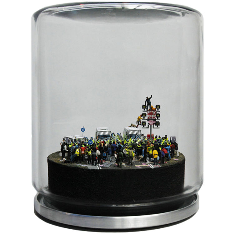 Student Rage - Fees Riot, Parliament Square 2010 by James Cauty