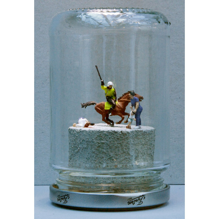 HORSE CHARGE - Poll Tax Riot 1990 by James Cauty