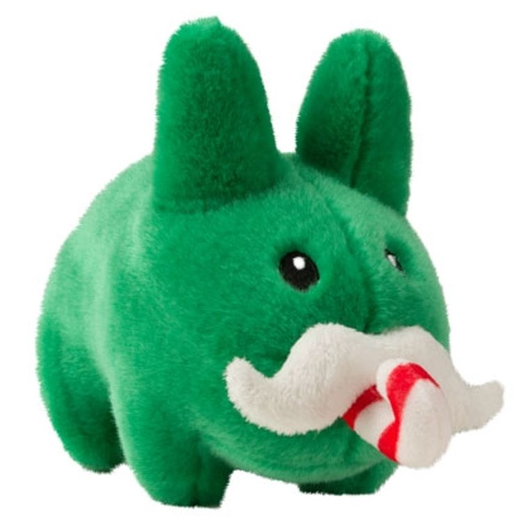 Candy Cane Labbit Plush by Frank Kozik