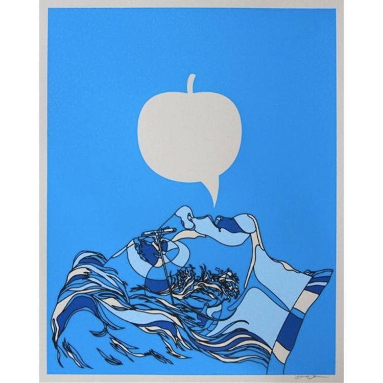 Blue Apple by David Flores