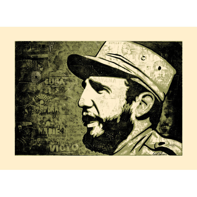 Fidel - Green by Ernesto Yerena