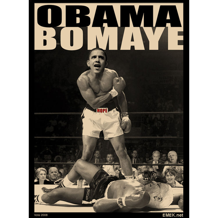 Obama Bomaye - Black Border by Emek
