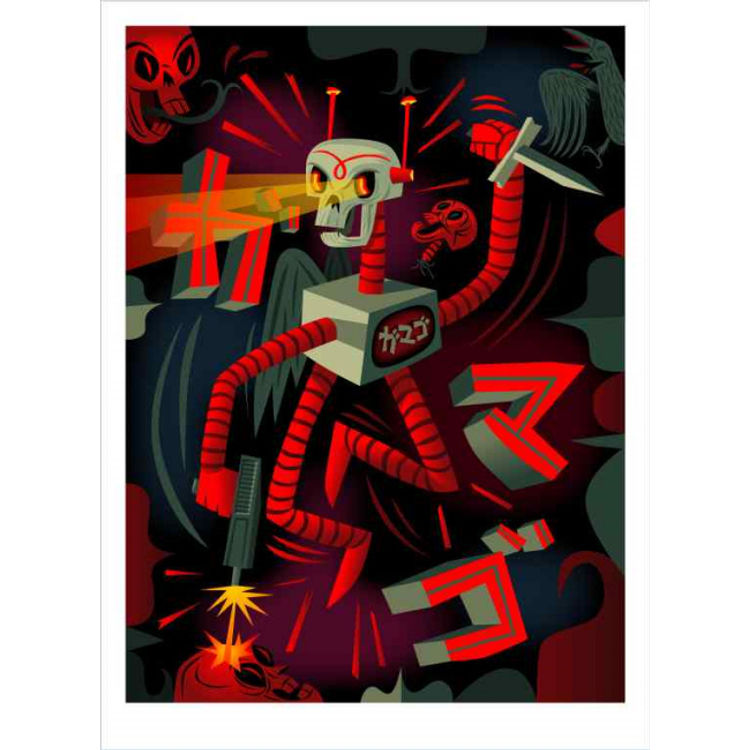 Deathbot Killing Spree by Tim Biskup