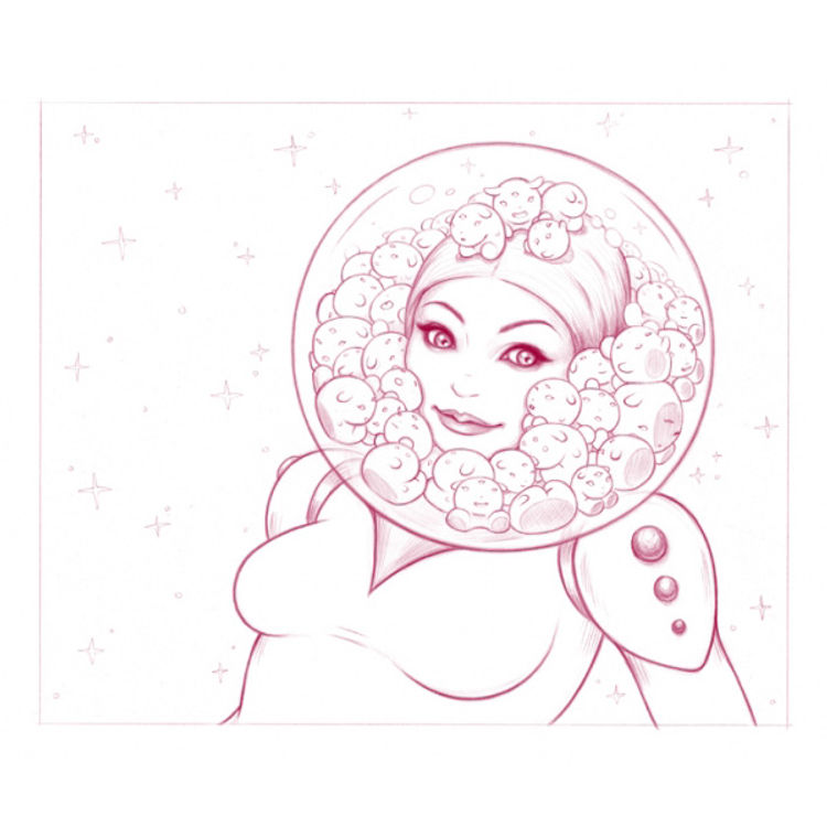 Space Helmet Girl by Tara McPherson