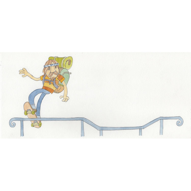 frontside boardslide to ramble by Pete Fowler