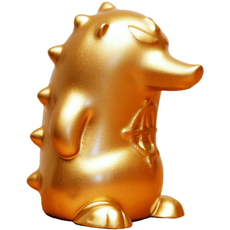 Heathrow the Hedgehog - Gold by Frank Kozik