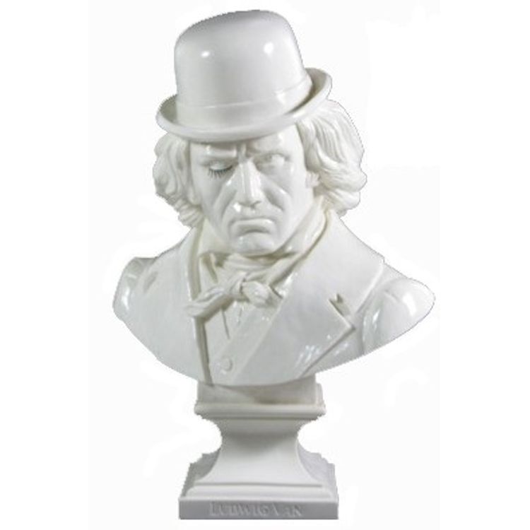 Ludwig Van Beethoven - White by Frank Kozik
