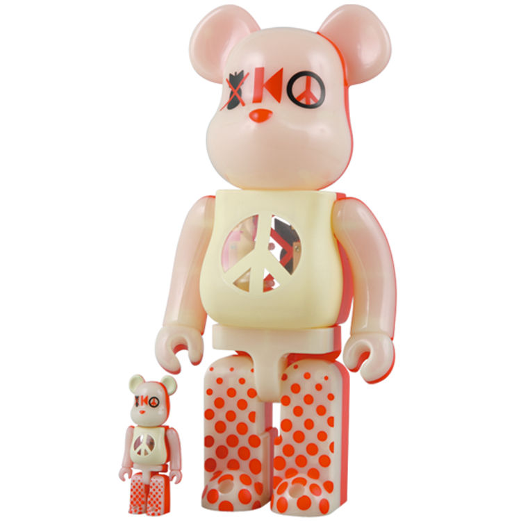 Kinetics 5th Anniversary Be@rbrick - 100% & 400% Set by Staple Design (Jeff Staple)