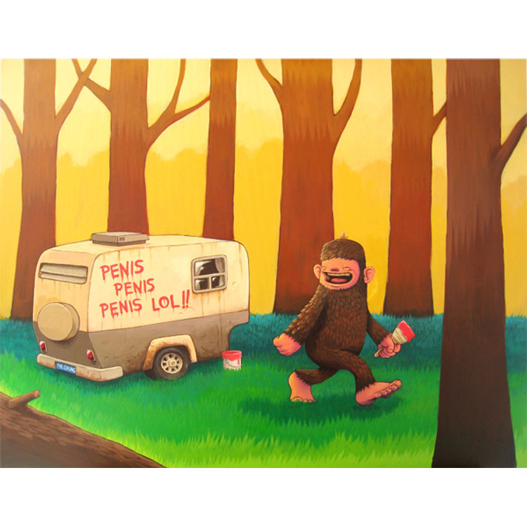 BigFoot Wuz Here by The Chung (Dave Chung)