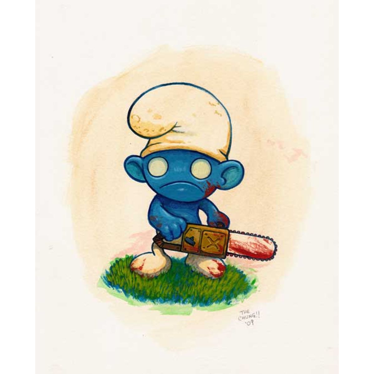 Chainsaw Smurf