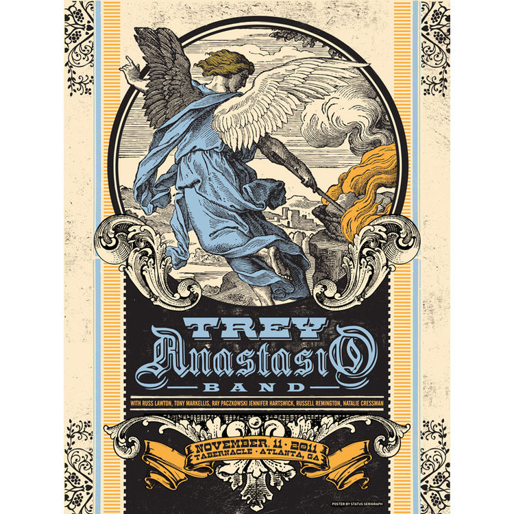 Trey Anastasio Band - Atlanta, GA 2011 by Status Serigraph (Justin Helton)