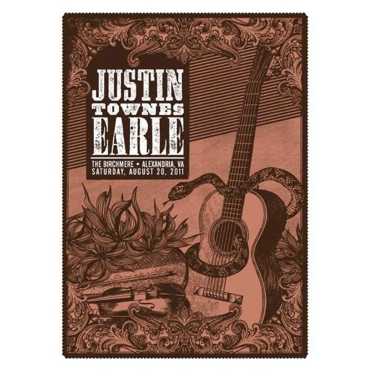 Justin Townes Earle - Alexandria, VA 2011 by Status Serigraph (Justin Helton)