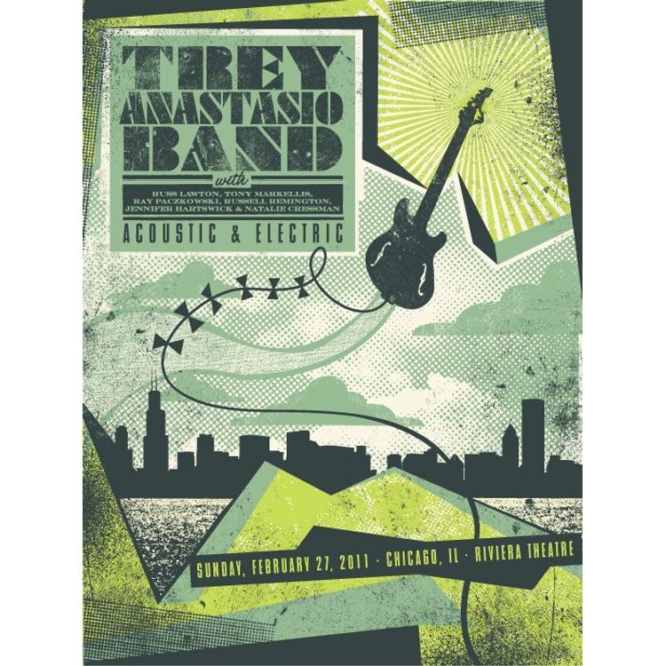 Trey Anastasio Band - Chicago, IL 2011 by Status Serigraph (Justin Helton)
