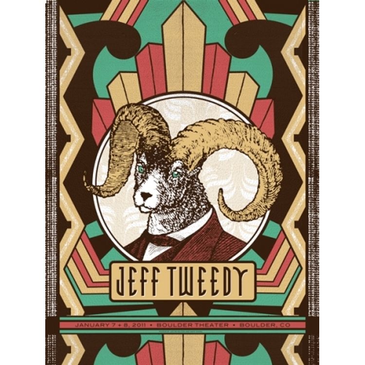 Jeff Tweedy - Boulder, CO 2011 by Status Serigraph (Justin Helton)