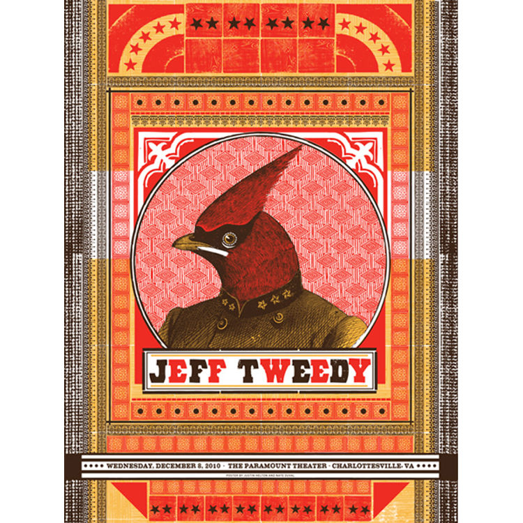Jeff Tweedy - Charlottesville, VA 2010 by Status Serigraph (Justin Helton)