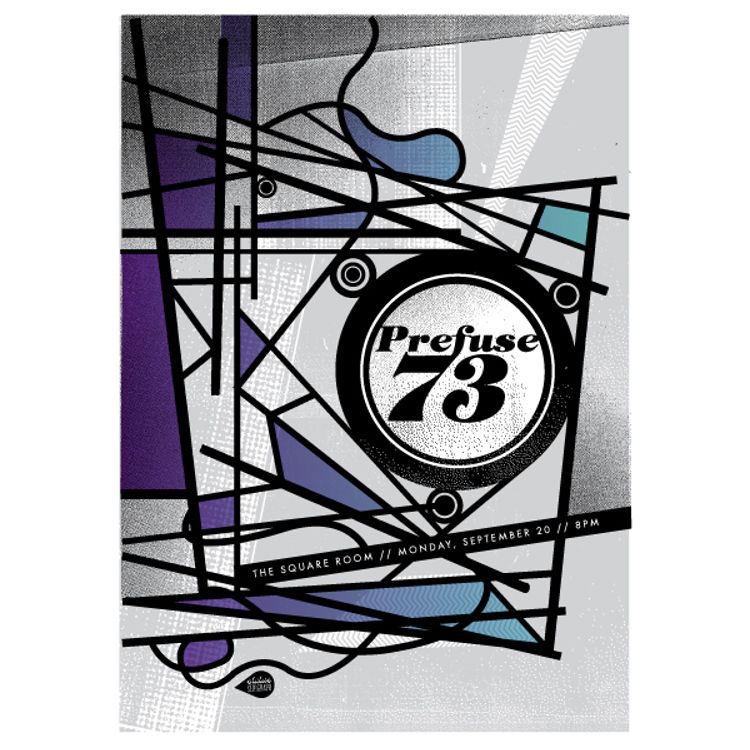 Prefuse 73 - Knoxville, TN 2010 by Status Serigraph (Justin Helton)