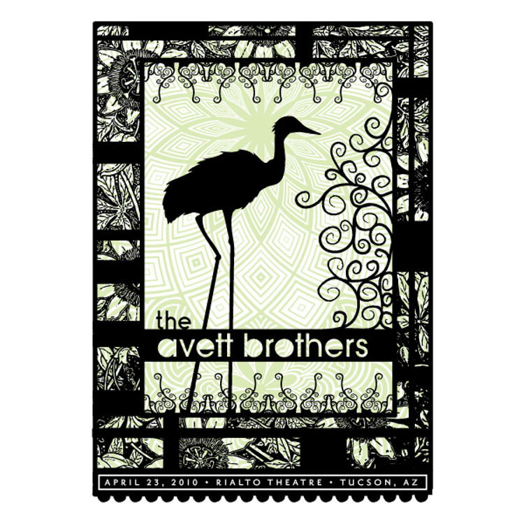 The Avett Brothers - Tucson, AZ 2010 by Status Serigraph (Justin Helton)