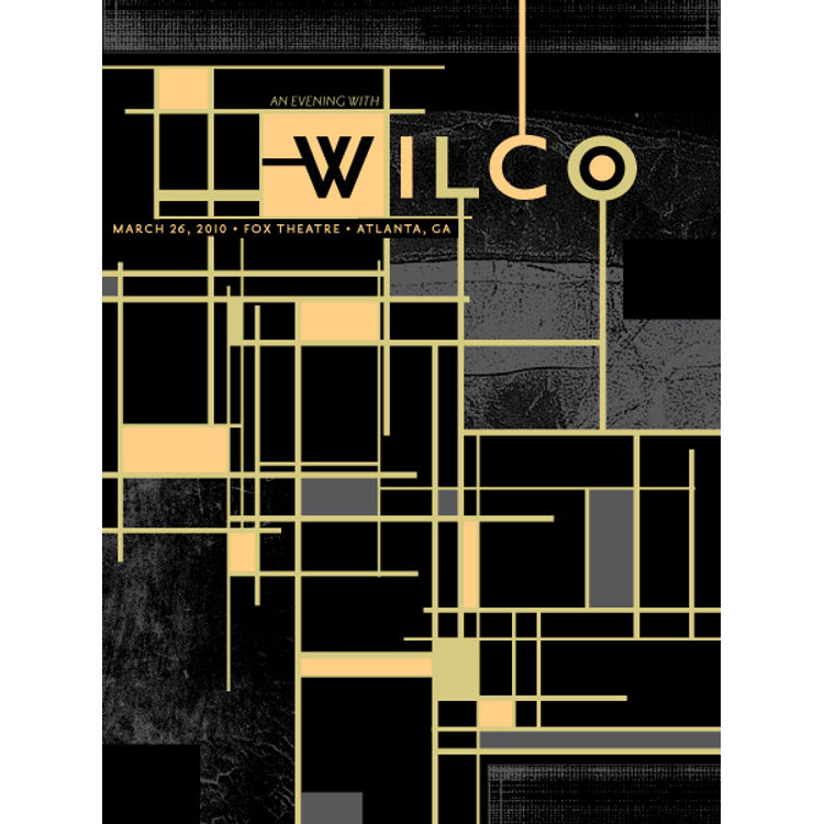 Wilco - Atlanta, GA 2010 by Status Serigraph (Justin Helton)