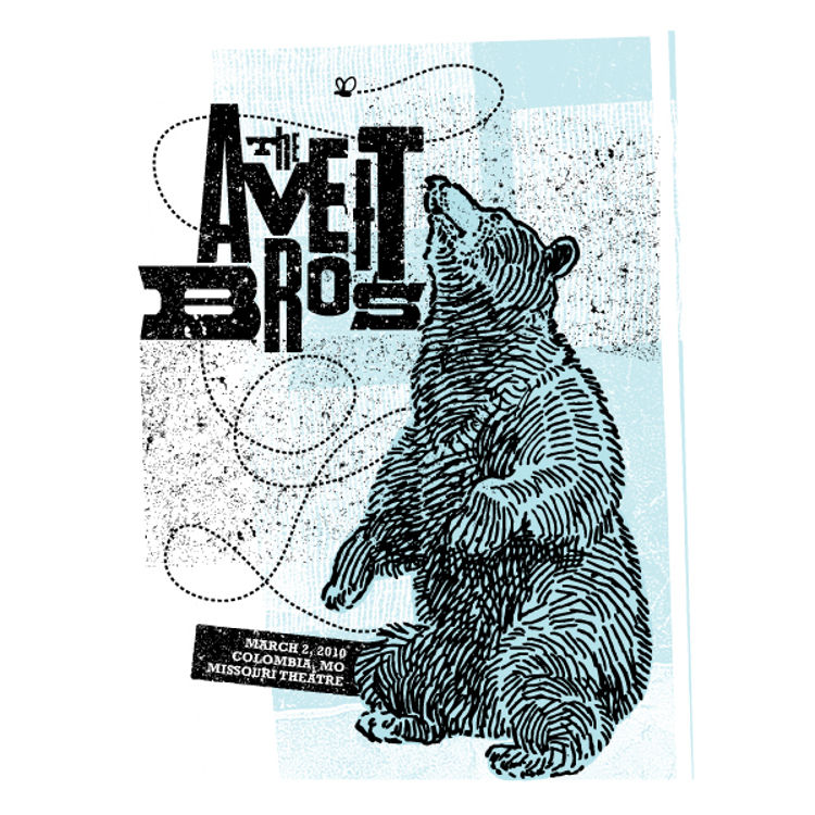 The Avett Brothers - Colombia, MO 2010 by Status Serigraph (Justin Helton)
