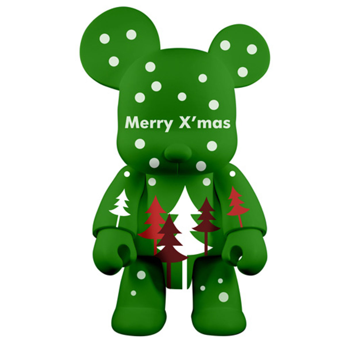 2009 Holiday Bear Qee 8" - Green